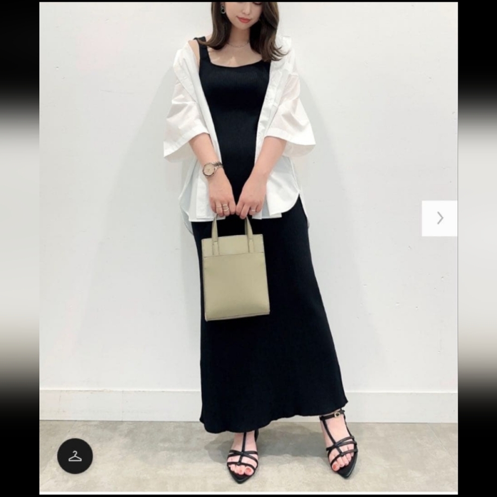 UNIQLO GU rib knit maxi dress